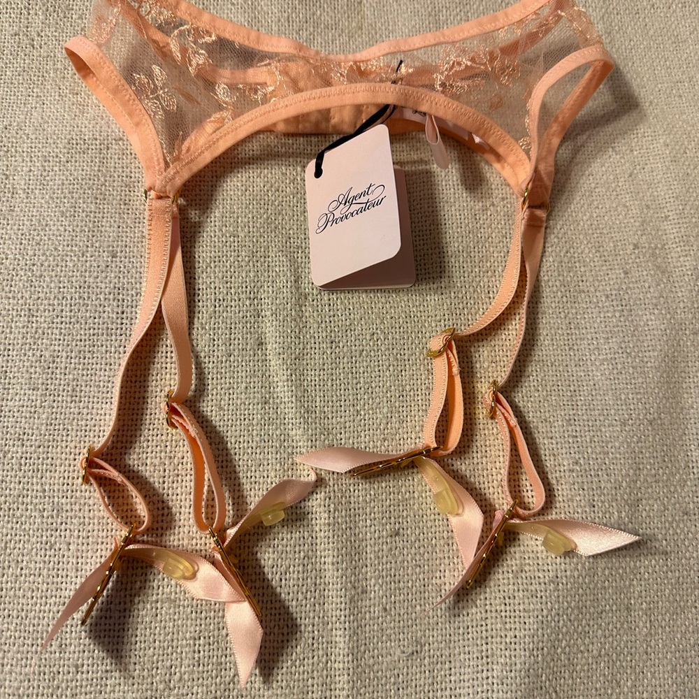 Agent Provocateur Blush Lace Bra Set - Picture 6 of 10